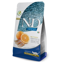 FARMINA ND OCEAN Neutered Cat Herring & Orange 1.5kg