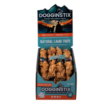 DOGGINSTIX Dog Chew - Tripe Lamb Braided Sticks 12" (15ct)