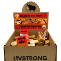 LIVSTRONG Himalayan Yak Cheese PeanutHoney MED 75g Bulk 25ct