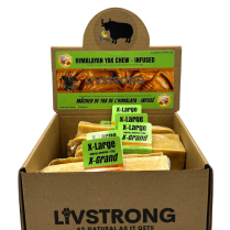 LIVSTRONG Himalayan Yak Cheese PeanutHoney XL 175g Bulk 15ct