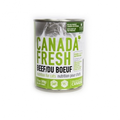 Canada Fresh Cat Food Beef 369g, 12 Pack, High Protein