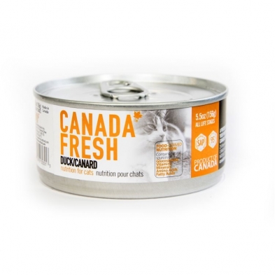 Canada Fresh Cat Food Duck 156g, 24 Pack, Single Protein