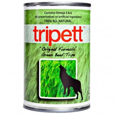 Tripett Dog Food Original Beef Tripe 396g, 12 Pack, Grain-Free