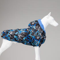 LINDODOGS Blue Star Polar Fleece Raincoat Size 3