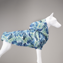 LINDODOGS Aqua Hooded Raincoat Size 5