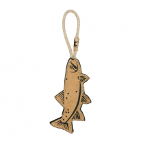 TALL TAILS 16" Natural Leather & Wool Trout Toy