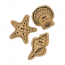 TALL TAILS Natural 3-Piece Seashell Toy Set
