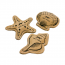 TALL TAILS Natural 3-Piece Seashell Toy Set