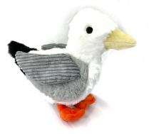 TALL TAILS 9" Plush Seagull Animated Wing Gray Toy