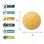 TALL TAILS 2" GOAT Ball Small Yellow 2pk