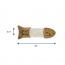 TALL TAILS 15" Natural Leather & Rope Trout Toy