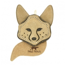 TALL TAILS 4" Natural Leather Fox Toy