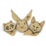 TALL TAILS Toy Leather - NATURAL Rabbit 4"