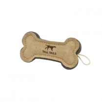 TALL TAILS 6" Natural Leather & Wool Bone Toy