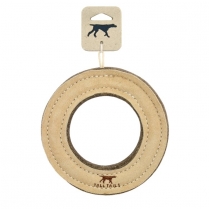 TALL TAILS 7" Natural Leather & Wool Ring Toy