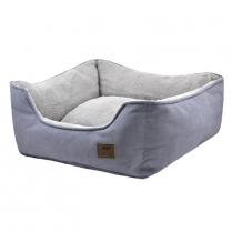 TALL TAILS Charcoal Bolster Bed Large 30X27IN