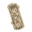 TALL TAILS Toy Leather - NATURAL Wool Love My Dog Log 9"