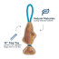 TALL TAILS 16" Natural Leather Color Jointed Trout Tug Toy