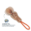 TALL TAILS 16" Natural Leather Color Jointed Squirrel Tug