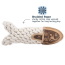 TALL TAILS 5" Natural Leather & Rope Crunch Fish Toy