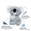 TALL TAILS Toy Plush - Squeaker Koala 8"