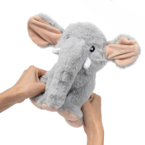 TALL TAILS Toy Plush - Squeaker Animated Elephant 9"