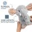TALL TAILS Toy Plush - Squeaker Animated Elephant 9"