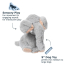 TALL TAILS Toy Plush - Squeaker Animated Elephant 9"