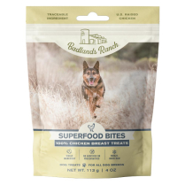 BADLANDS Ranch SUPERFOOD BITES Dog FD ChicBreast Treat 113g