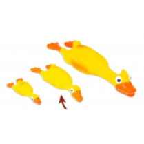 BUDZ Dog Toy Latex w/ Squeaker - Duck Yellow 9.4"