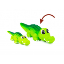 BUDZ Dog Toy Latex w/ Squeaker - Alligator Green 8.2"