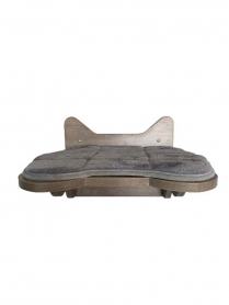 BUDZ Wall Mounted Cat Tree Cat Head GREY 15"x12"x10"