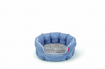 BUDZ Round Cuddler Deluxe BLUE Small 17.5"x15.5"