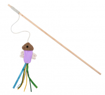 BUDZ Cat Toy Swing Stick - Jelly Fish Purple 49"