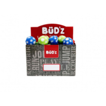 BUDZ Dog Toy Display Box - Rubber Balls SM Blue/Green (42ct)