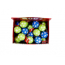 BUDZ Dog Toy Display Box - Rubber Balls SM Blue/Green (42ct)