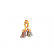 BUDZ Dog Toy Rope - With 3 Knots Orange/Yellow 12"
