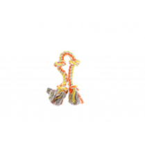 BUDZ Dog Toy Rope - With 4 Knots Orange/Yellow 15.5"