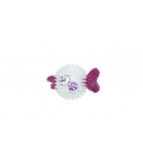 BUDZ Dog Toy in a Toy - Purple Fish 5.5"