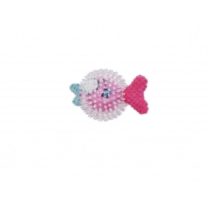 BUDZ Dog Toy in a Toy - Pink Fish 5.5"