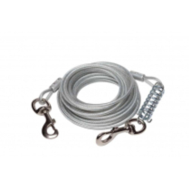 BUDZ Dog Tie-Out with Spring 30ft (up to 160lb)