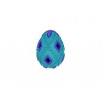 BUDZ Dog Toy Rubber - Astro Egg Treat Hole Blue 2.5"