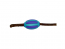 BUDZ Dog Toy Rubber - Astro Football Treat Hole Blue 4"