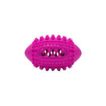 BUDZ Dog Toy Rubber - Football Pink 5.9"