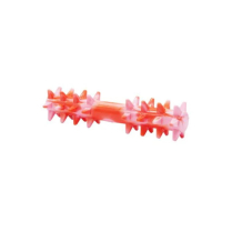 BUDZ Dog Toy Rubber - Spike Stick Red & Pink 8"