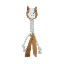 BUDZ Dog Toy Plush - Horse with Cotton Long Neck 16"