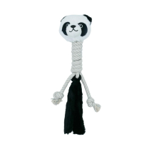 BUDZ Dog Toy Plush - Panda with Cotton Long Neck 17"