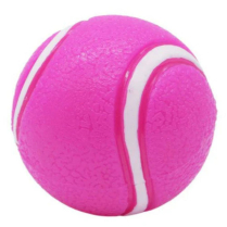 BUDZ Dog Toy Rubber - The Must-Have Tennis Ball Pink 2"