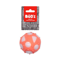 BUDZ Dog Toy Rubber - Full Ball LG Coral