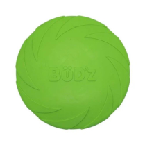 BUDZ Dog Toy Rubber - Frisbee Green 9"